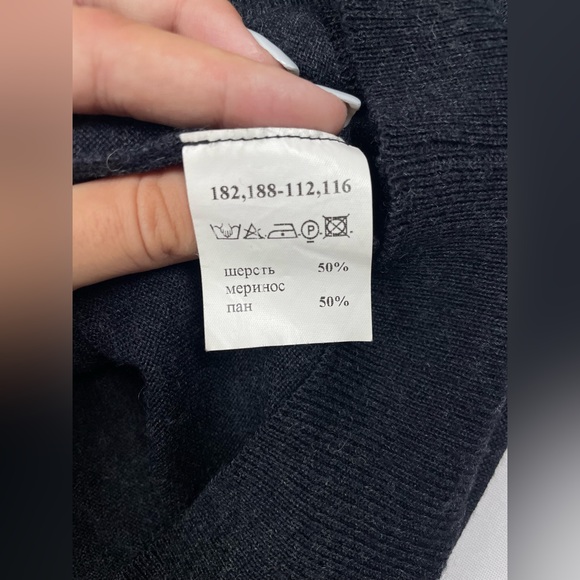 Lot Men’s Cashmere Wool V-neck Sleeveless - Picture 7 of 9